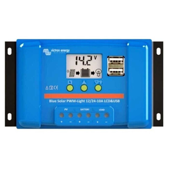 VICTRON ENERGY Blue Solar Pwm-Lcd&Usb 12/24V-10A Regulator