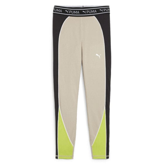 Puma Fit Train Strong 78 Athletic Leggings Womens Beige Athletic Casual 52502790