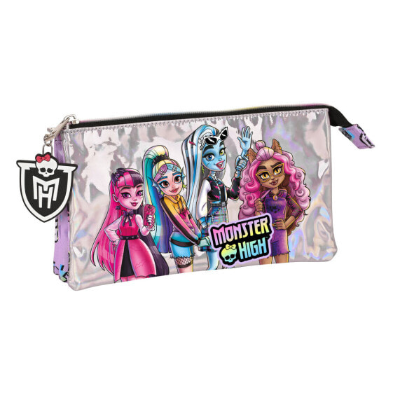 Двойной пенал Monster High Best boos Лиловый 22 x 12 x 3 cm