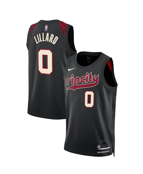 Men's and Women's Damian Lillard Black Portland Trail Blazers 2023/24 Swingman Jersey - City Edition