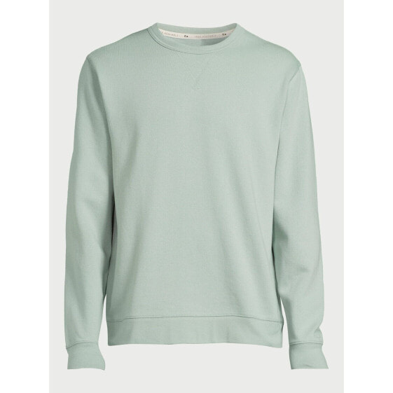 Free Assembly Men's Crewneck Iceberg Green Sweatshirt with Long Sleeves Size S