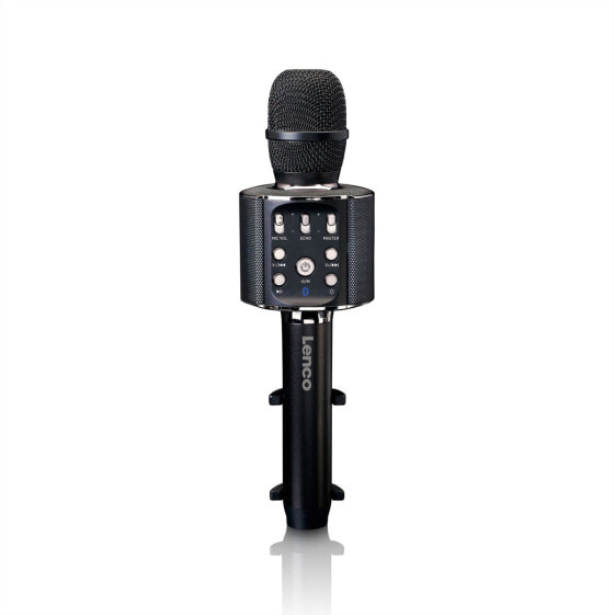 Lenco BMC-090, Karaoke-Mikrofon, Kabellos, Bluetooth, 10 m, Schwarz, Metall, Kunststoff