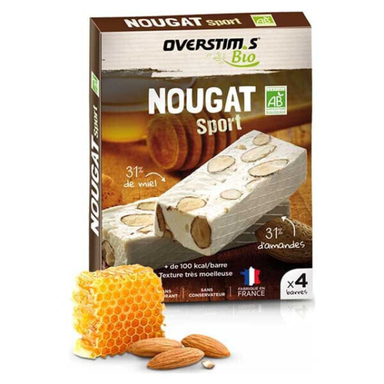 OVERSTIMS Nougat BIO Almond Honey Energy Bar