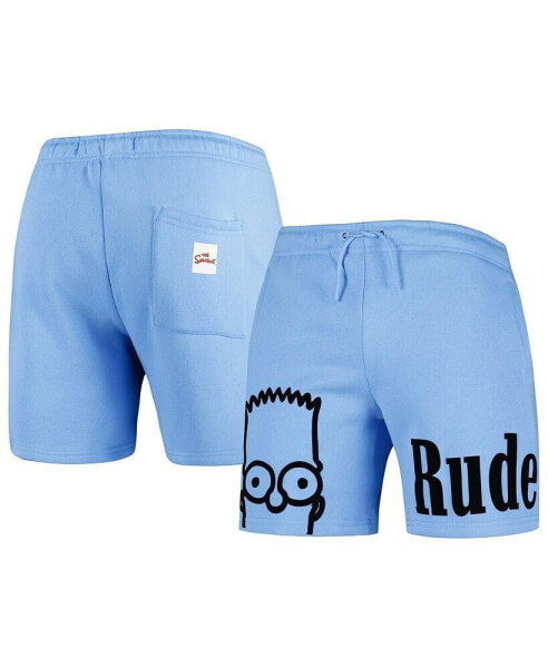 Men's Blue The Simpsons Rude Shorts