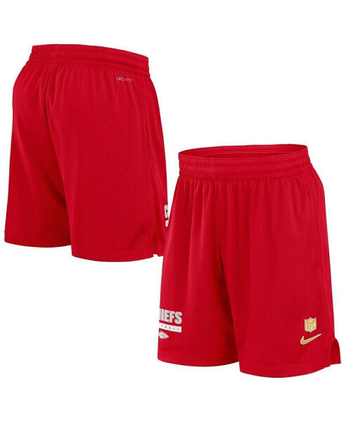 Men's Red Kansas City Chiefs 2024 Sideline Performance Mesh Shorts