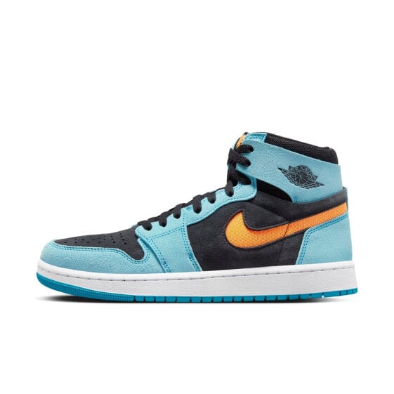 [DV1307-408] Mens Air Jordan Retro 1 Zoom CMFT 2 'Bleached Aqua Bright Citrus'