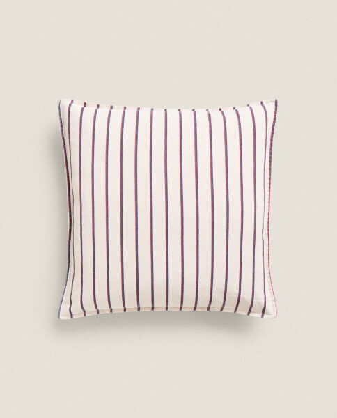 Contrast stripe cushion cover