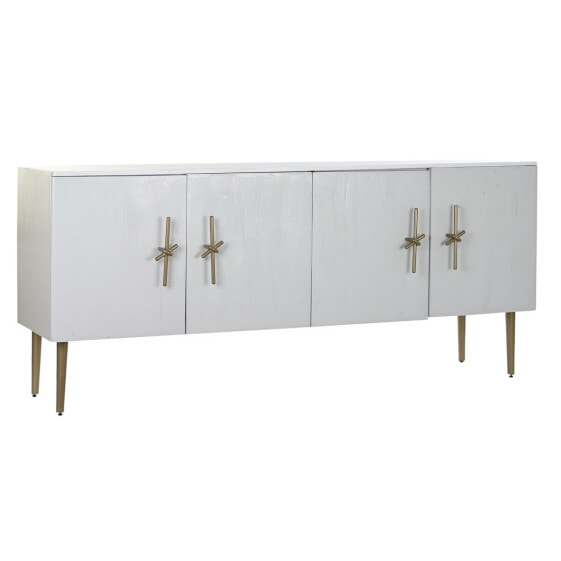 Sideboard DKD Home Decor Golden White Iron Mango wood (180 x 55 x 81 cm)