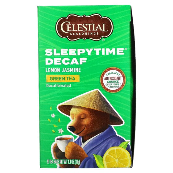 Травяной чай для сна Celestial Seasonings Sleepytime Vanilla, без кофеина, 20 пакетиков, 30 г.