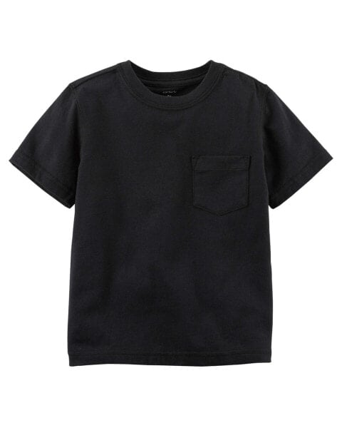 Baby Black Pocket Tee 12M