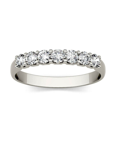 Moissanite Anniversary Band 3/8 ct. t.w. Diamond Equivalent in 14k White Gold