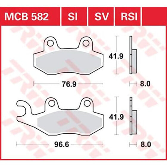 TRW Allround Organic Standard Aprilia SX 125 Abs 21 Brake Pads