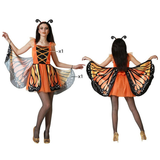 Маскарадные костюмы для взрослых Оранжевый Бабочка