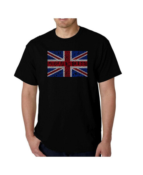 Men's God Save The Queen Word Art T-Shirt