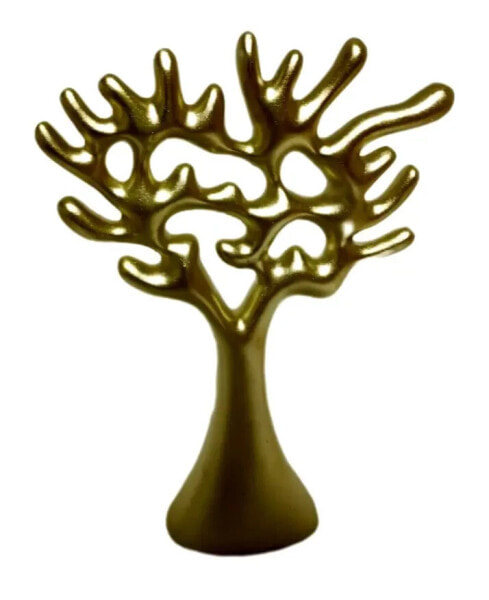 Skulptur Baum Gold