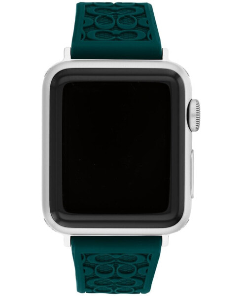 Women's Emerald Green Silicone Strap for Apple Watch 38mm, 40mm, 41mm