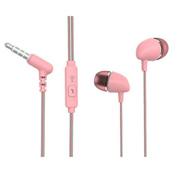 Наушники с микрофоном TM Electron Розовый