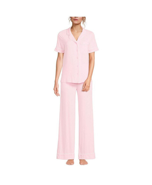 Women's Cooling 3 Piece Pajama Set - Robe Top and Pants