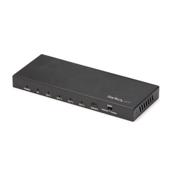 Разветвитель HDMI 4-портовый Startech.com 3840 х 2160 пикселей черный 4K Ultra HD 60 Гц