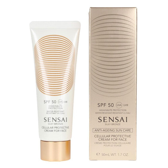 Средство для загара и защиты от солнца Sensai - KANEBO Silky Bronze Cellular Protective Anti-Ageing Cream SPF50+ 50мл