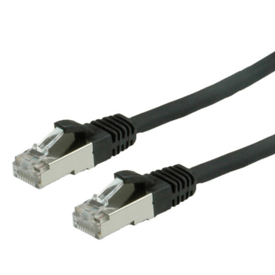 VALUE S/FTP Patch Cord Cat.6 - halogen-free - black - 1.5m - 1.5 m - Cat6 - S/FTP (S-STP) - RJ-45 - RJ-45