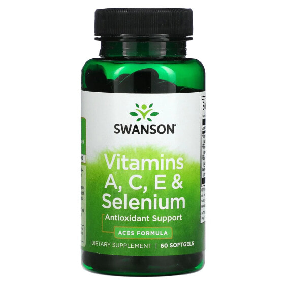 Витаминно-минеральный комплекс Swanson Vitamin A, C, E & Selenium, 60 капсул