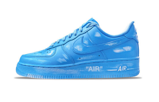 【定制球鞋】 Nike Air Force 1 Low 蓝天白云清新复古 低帮 板鞋 男款 蓝白 / Кроссовки Nike Air Force CW2288-111