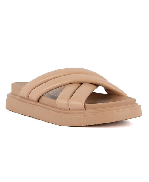 Women's Fabio Crisscross Slip-On Slide Sandals