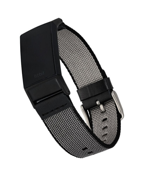 Black Premium Woven Nylon Band Compatible with the Fitbit Charge 3 and 4