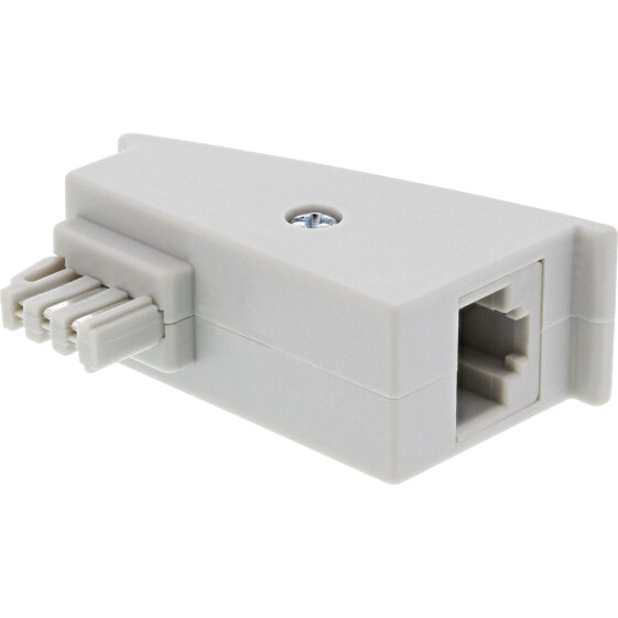 InLine TAE-F DSL Adapter - TAE-F male / RJ45 female - 8P2C for Fritzbox - grey
