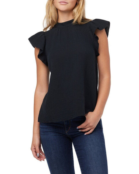 Joe's Jeans Gauze Flutter Sleeve Top Women's Xs