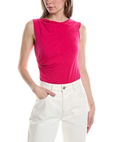 Helmut Lang Asymmetrical Neckline Top Women's Pink M