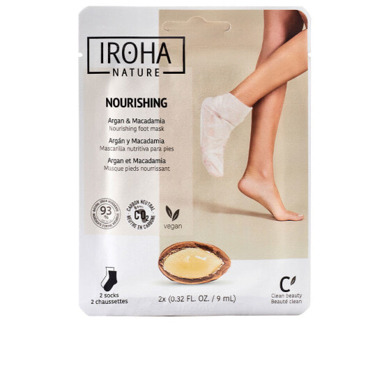 Носки питательные для ног ARGAN & MACADAMIA 1 шт. от Iroha