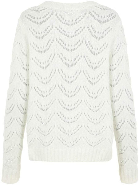 PIECES Patterned women's knitted top