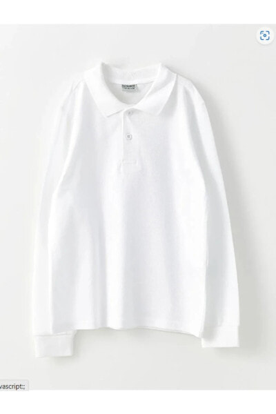 Polo Yaka Basic Uzun Kollu Erkek Çocuk Tişört