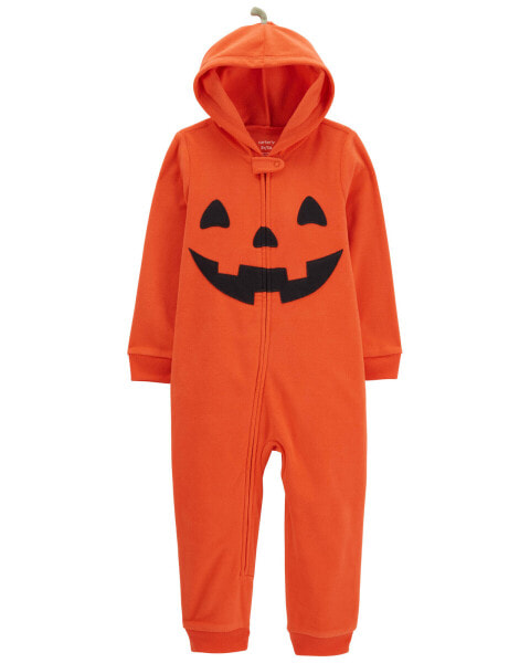 Toddler Halloween Jack-O-Lantern Hooded Jumpsuit 5T