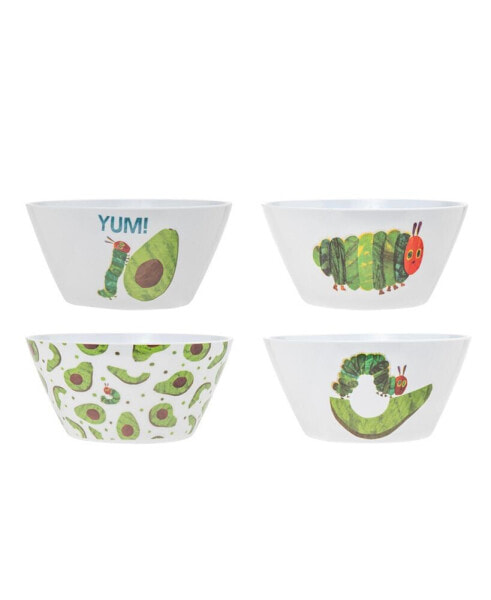 The World of Eric Carle, The Very Hungry Caterpillar Avocado Cereal Bowl Set of 4
