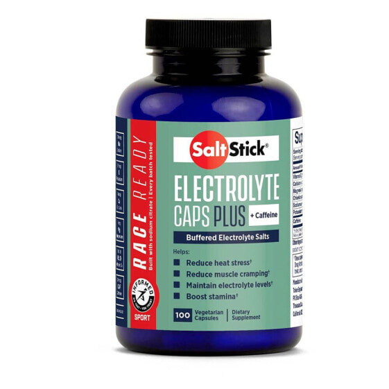 Капсулы для спортсменов SaltStick Electrolyte Caffein Plus 100 шт.