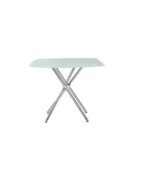 Стул для кухни Simplie Fun 36" Square Frosted Tempered Glass Table