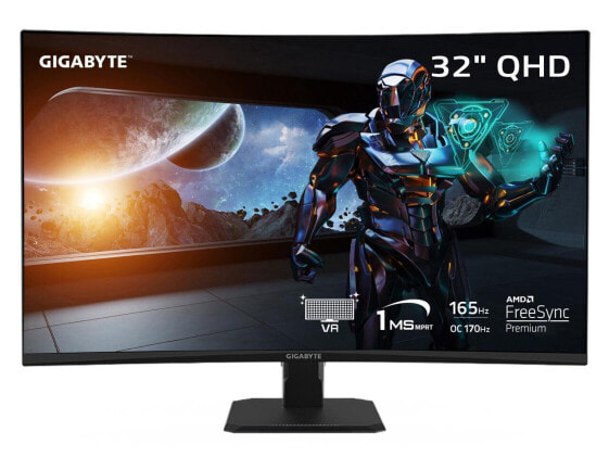 GIGABYTE 32" (31.5" Viewable) 165 Hz VA QHD Gaming Monitor FreeSync Premium (AMD