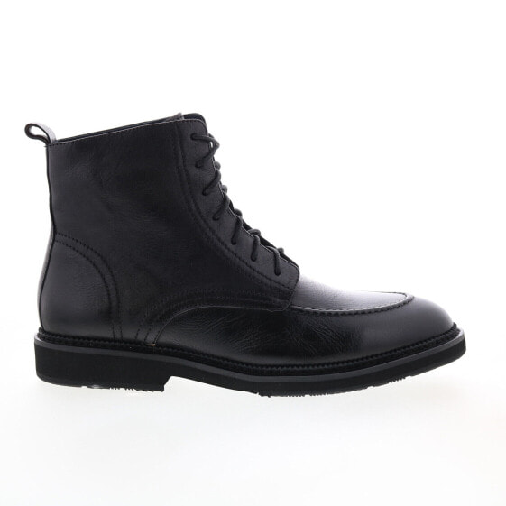 Zanzara Gaddi ZK574S34 Mens Black Leather Lace Up Casual Dress Boots 9.5