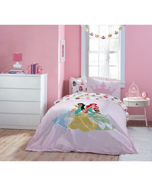Disney Princess Besties 100% Organic Cotton Twin Bed Set