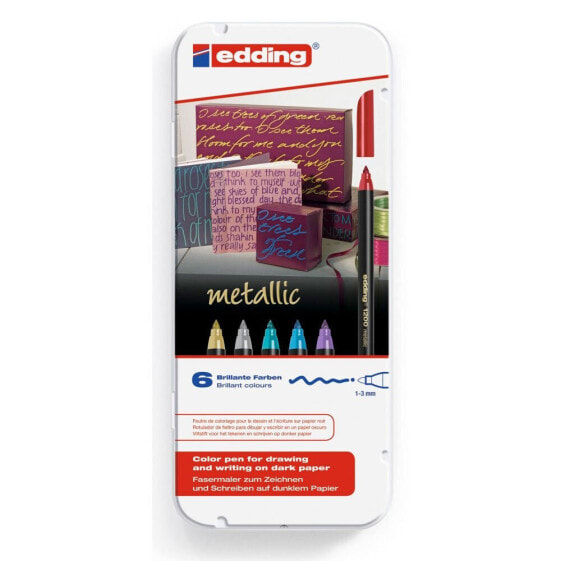 EDDING Box 6 1200 Metallic Markers