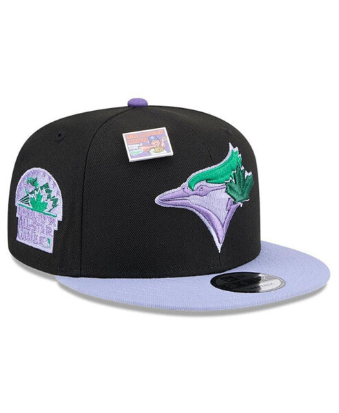 Men's Black/Purple Toronto Blue Jays Grape Big League Chew Flavor Pack 9FIFTY Snapback Hat