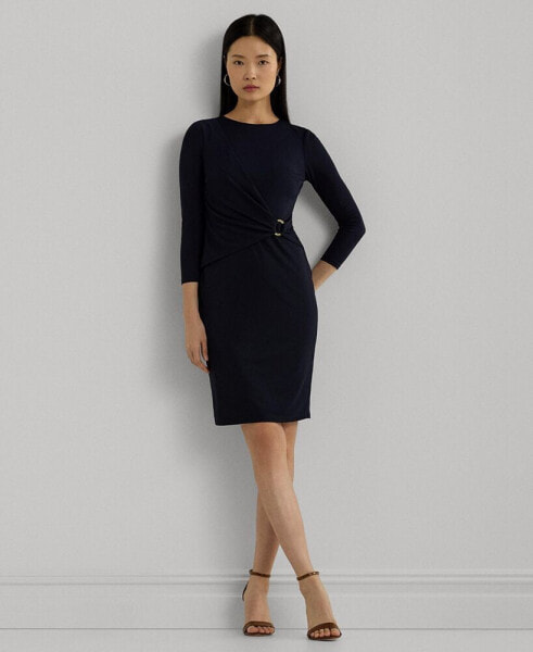 Women's Jersey Three-Quarter-Sleeve Dress