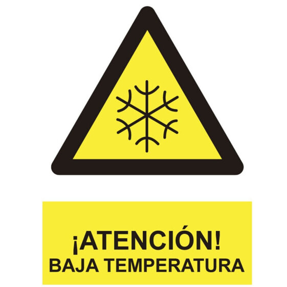 NORMALUZ Atención Baja Temperatura Sign 30x40 cm