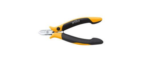 Wiha Diagonal cutter Professional ESD - Diagonal pliers - Carbon steel - Black - Yellow - 115 mm - 11.4 cm (4.5") - 60 g
