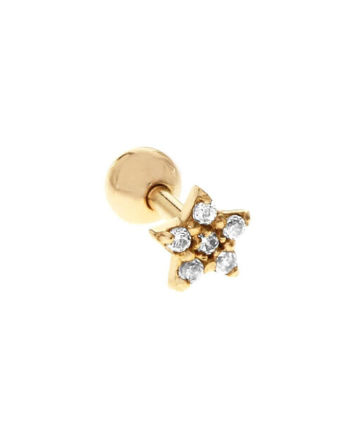 Bodifine 10K Gold CZ Star Tragus