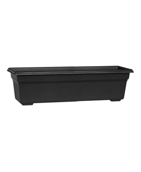 (#16308) Countryside Flower Box, Black - 30"