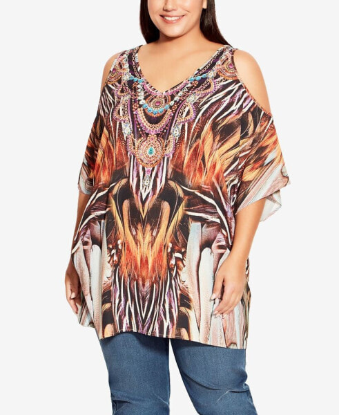 Plus Size Ibiza Kaftan Top